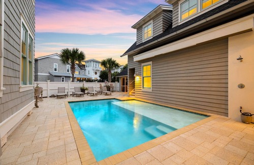 WaterSound Beach House | Fall Stays Available! Convenient Location! Private Pool! Outdoor Oasis! 7 Adult Bikes!