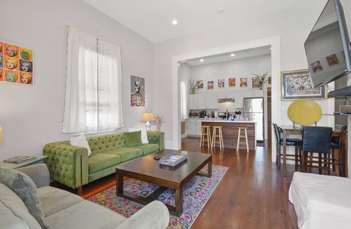 Saint Claude House | Flower Pool Hall- 9 Beds/4BA NOLA Style, Fenced in Yard, Karaoke Machine & Grill