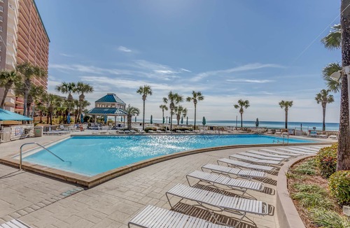 Gulf Lagoon Beach Condo | FREE Beach Chair Service Thru Oct Pickleball Courts Dunes of Panama E-603