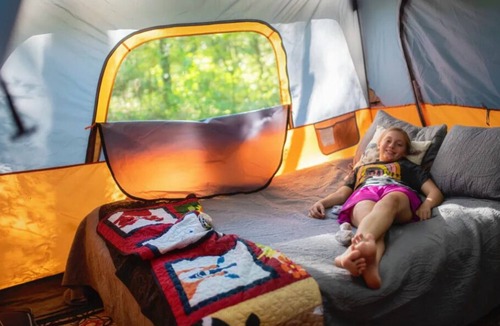 Telogia RV Rental | Goat House Farm Stay Cozy Tent