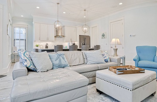 Villa Lago House | Golf course-front home with sunset views & golf cart - walk to Baytowne Wharf