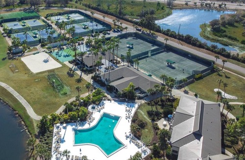 Wesley Chapel Condo | Ground Floor Waterfront Studio | 2 Queen Beds | Private Patio | Optional Saddlebrook Amenities