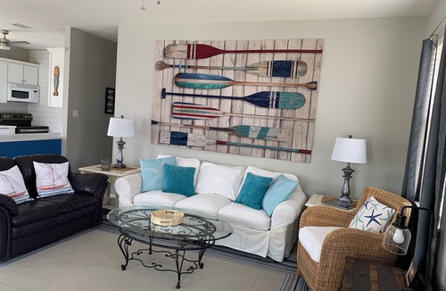 Waveland Cottage | Ground-level home steps from the beach in Waveland!