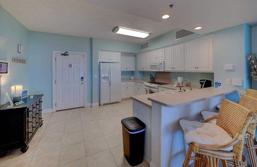 Thomas Drive Condo | Gulf Crest 702, Spacious Gulf Front GRAND balcony, 2 beach chairs included