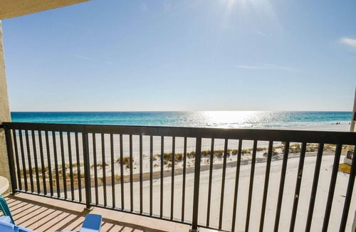 Sunnyside Condo | Gulf front 2BR directly on the beach! Listen to waves from your balcony!