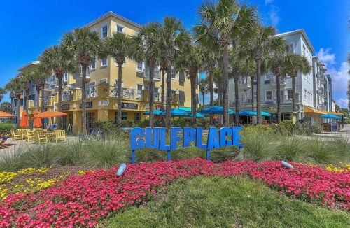 Santa Rosa Beach Condo | Gulf Place Top Floor! Ocean View! Heated Pools! 2 Min Walk to Beach! Pickleball!