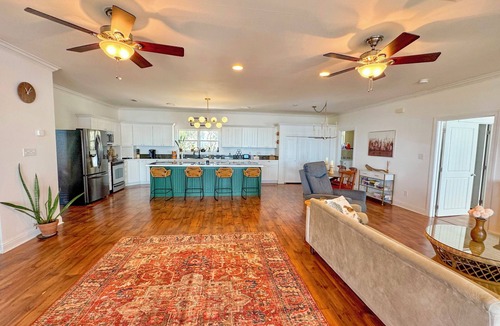 Ocean Springs House | GULF SERENITY - Beachfront Home with a Lift & Private Beach!