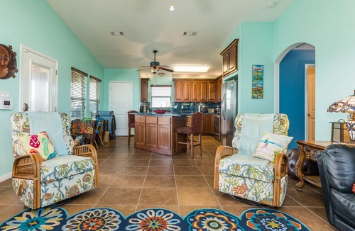 Crystal Beach Cottage | Gulf-view Home with wraparound deck - one block to the beach