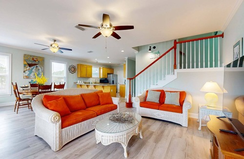 Audubon Place Condo | Gulfview duplex with loft, full kitchen, and washer and dryer.