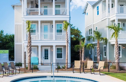 Inlet Beach House | HEATED POOL,Beachside of 30A -.2 mile walk to beach, 2 blocks to Rosemary