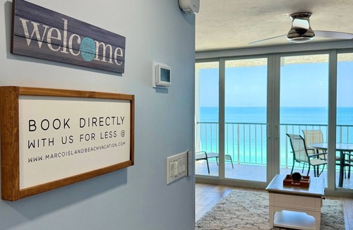 Marco Island Condo | 🐬 HIGHLY RATED! Remodeled Beachfront Apollo Condo, 9th Floor!