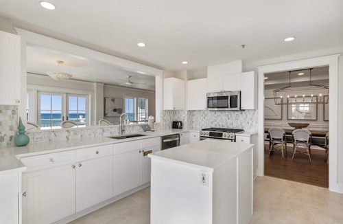 Gulf District Condo | Holiday Availability! Beachside #19 - Beachfront - Steps from Beach Club! Balcony Views! 3 Bikes!