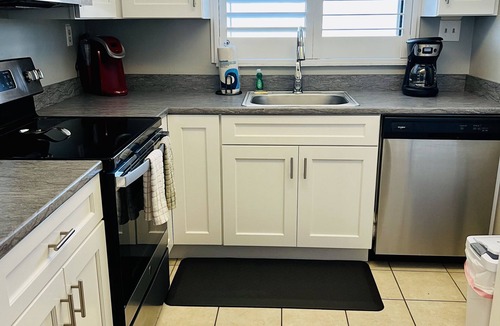 Sunny Shores Condo | Indies House Sought After Beachfront Condo w Pool near shopping and restaurants