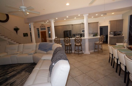 Mary Esther House | Intracoastal Bay Villa with 500 ft of waterfront! Sleeps 14