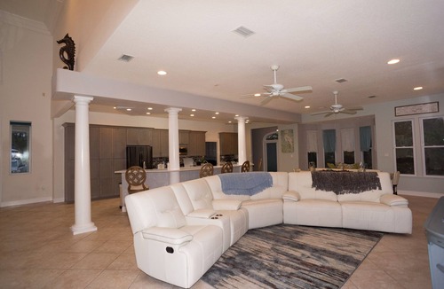 Mary Esther House | Intracoastal Bay Villa with 500 ft of waterfront! Sleeps 14