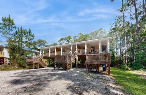 Dauphin Island House | Inviting home near the beach with balcony full kitchen central AC & W&D