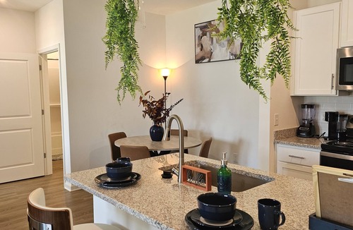 Northside Apartment | King Bed Fast WiFi Gym 8 Min to Airport