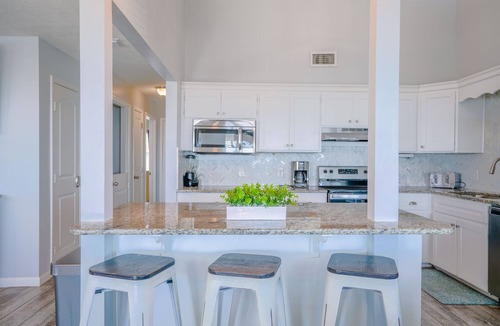 Sunnyside On The Gulf House | Large home on Private Beach, Game Room, Third story deck, Ocean Views,