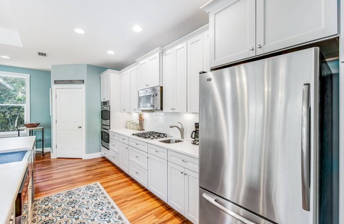 Four Mile Village House | Large Home on Nature Preserve w/ Screened-In Porch & Deck - Private Beach