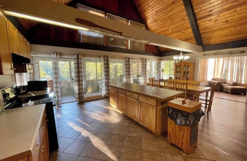 Zwolle Cabin | Large Lake-Area Cabin with Vaulted Great Room, Fireplace & Covered Porches