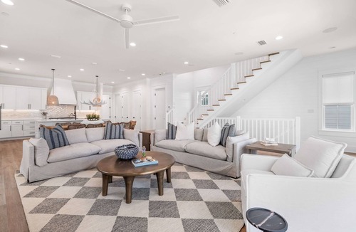 San Juan House | Loaded Designer Home with Gulf Views, One Minute to the Beach, Heated Private Po