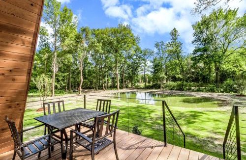 New Iberia Ski Chalet | Luminous Elegant A-Frame with Jacuzzi and Lofted Areas in Louisiana