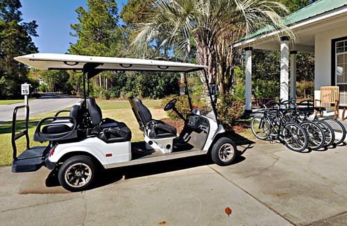 Sugarwood Beach House | Lush Pet-Friendly Home, Near Beach with Golf Cart, 4 Bikes