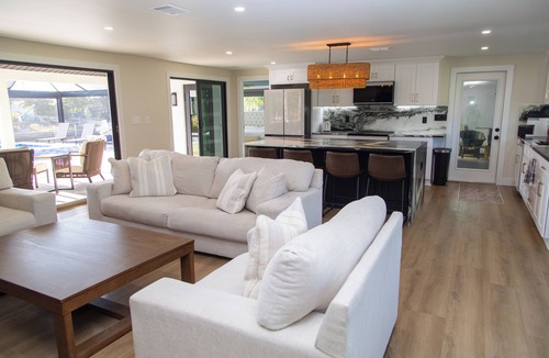 Port Charlotte House | Luxury Waterfront Retreat Heated Pool & Spa Gulf Access Modern Design