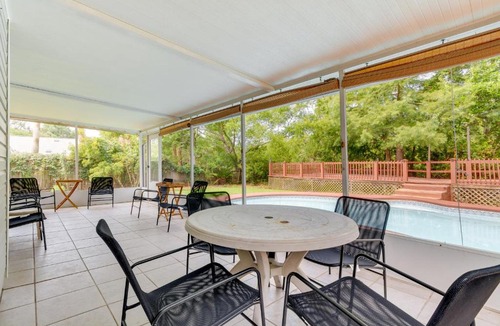 Mary Esther House | Mary Esther Home with Private Pool and Fireplace!