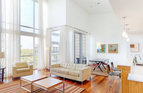 Port St. Joe House | Mid-Century Modern Condo with Shared Pool, High-Speed WiFi, & Easy Beach Access!