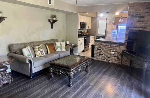 Old Aurora House | Mid Term Rental | Pet-Friendly w/Pool Table, Fire Pit & 5 Mi French Quarter