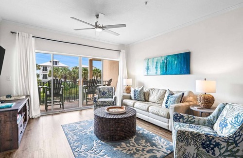 Frangista Beach Condo | Modern 2br/2ba, Pet friendly, steps to private beach access and restaurants!
