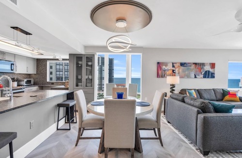 Park Shore Condo | Modern Condo Steps from the Private Beach with Amazing Views