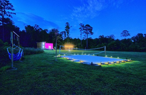 South Toledo Bend Cabin | Modern wood infused Cabin