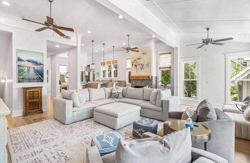 Watercolor House | New Pool for 2024! This house has EVERYTHING you want plus 2 min to Beach