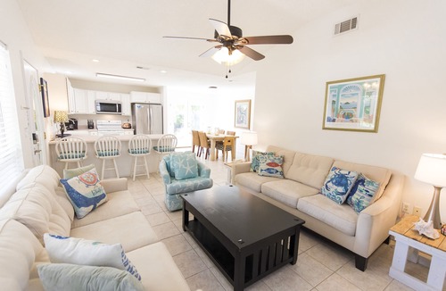 Gulfview Heights House | New to Dune Allen Realty! 10-min walk or 2-minute golf cart ride away to beach!