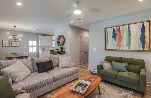 Waveland House | Newly Built Beach House with Fancy Upgrades! EV Charger. 0.5 Miles to the sand!