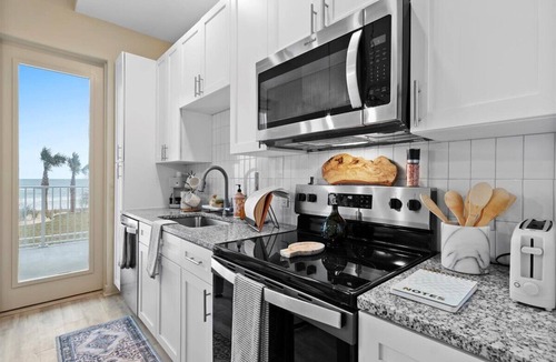 Seabreeze Park Condo | Oceanfront Oasis Daytona Beach 3BR/2BA - Road View - 235