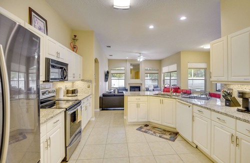 Palm Coast Cottage | Palm Coast Retreat w/Heated Pool & Private Patio!