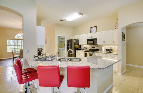Palm Coast Cottage | Palm Coast Retreat w/Heated Pool & Private Patio!