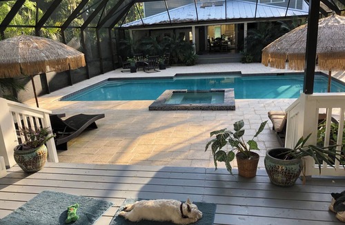 Palm Valley Cottage | Palm Valley Pool House Private little oasis with screened in Hot Tub and Pool