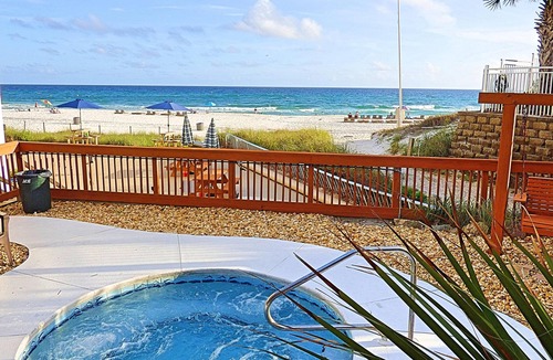 Panama City Beach Condo | Pet Friendly Gulf Views On the Beach Steps Away 2nd Floor Private Deck