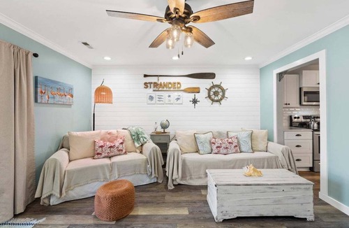 Crescent Beach Condo | Pet-friendly condo, less than 5 min walk to beach, beach chairs, wagon, umbrella etc. included!
