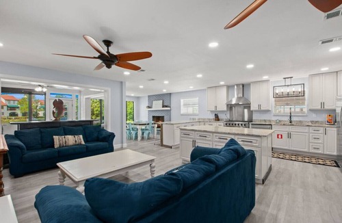 Panama City Beach House | Poseidon's Palace: Prvt Htd Pool, Waterfront w/Dock, Gm Rm, FREE Activities!