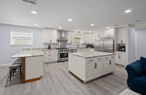 Panama City Beach House | Poseidon's Palace: Prvt Htd Pool, Waterfront w/Dock, Gm Rm, FREE Activities!