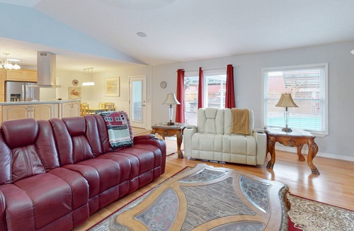 Callaway House | Prime home with private pool, firepit, & home office - dog-friendly