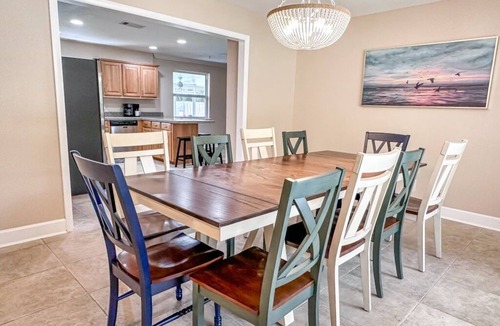 Pensacola House | Private 4 bedroom house near the beach with pool, hot tub, fire pit, game room.