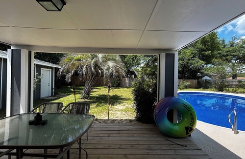 West Pensacola House | Private bed + bath in this Spacious Outdoor Pool Home