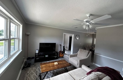 West Pensacola House | Private bed + bath in this Spacious Outdoor Pool Home
