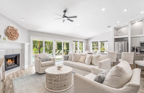 Sugarwood Beach House | Private Pool! 3 Adult Bikes! No Stairs! Low-Speed Vehicle! EV Charger! Short Bike Ride to Seaside!